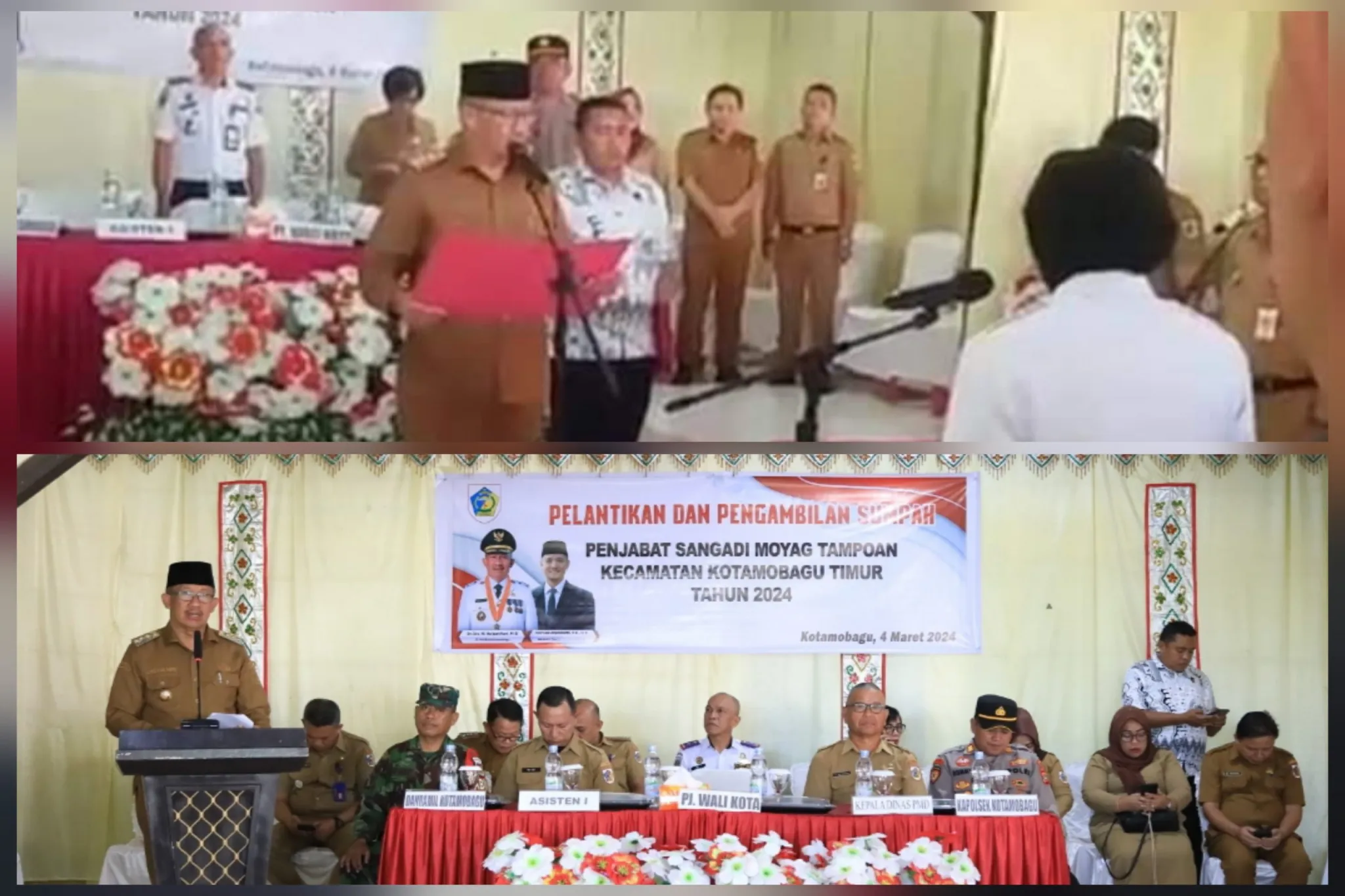 Penjabat Wali Kota Kotamobagu Lantik Camat Kotamobagu Timur Sebagai Penjabat Sangadi Desa Moyag Tampoan